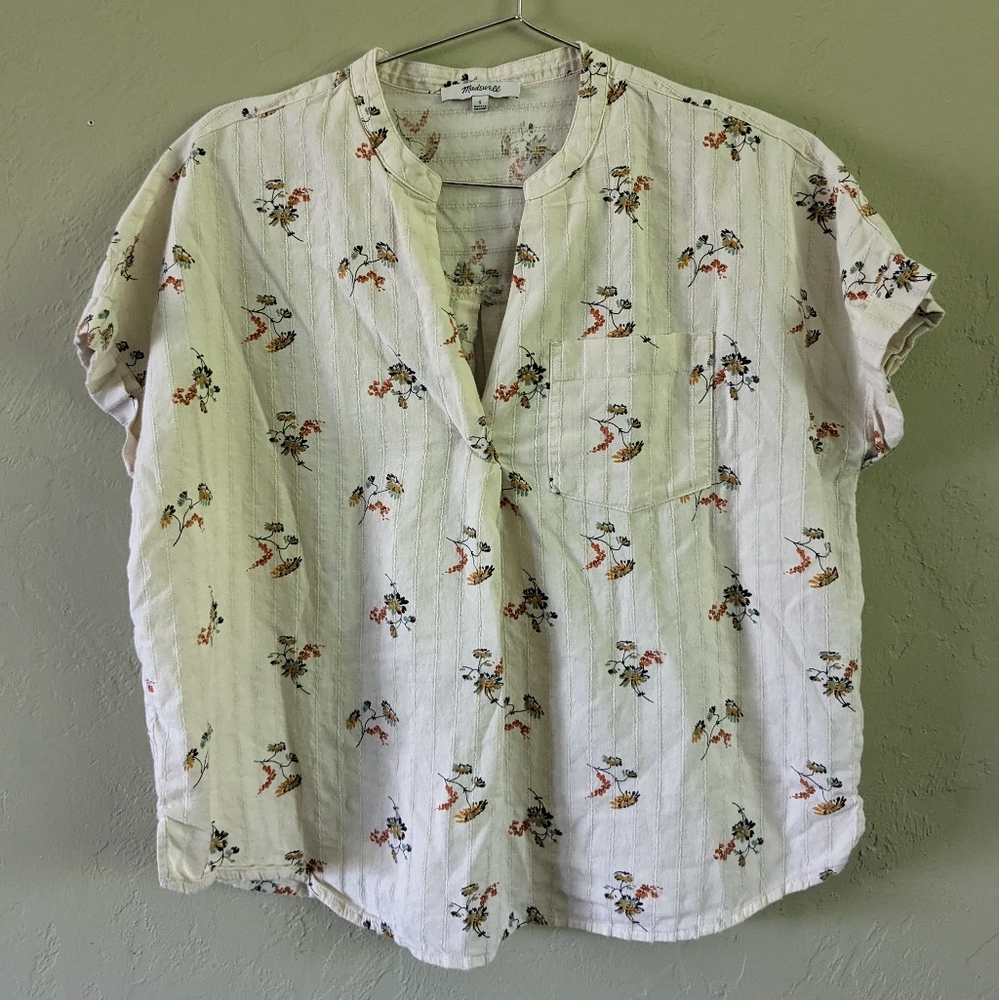 Madewell 100% cotton top blouse
